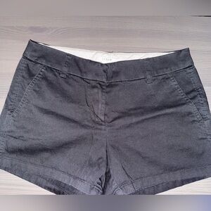 J. Crew Black/Charcoal cotton shorts 4”